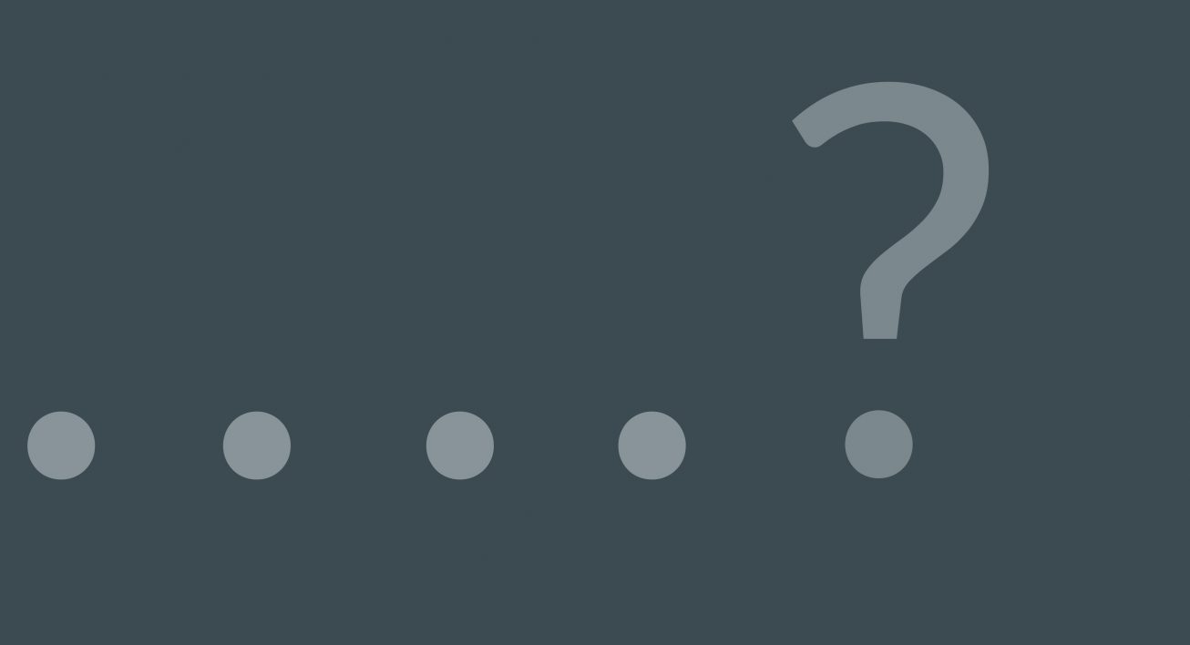 Illustration d'une ligne de points (ponctuation) qui se termine par un point d'interrogation